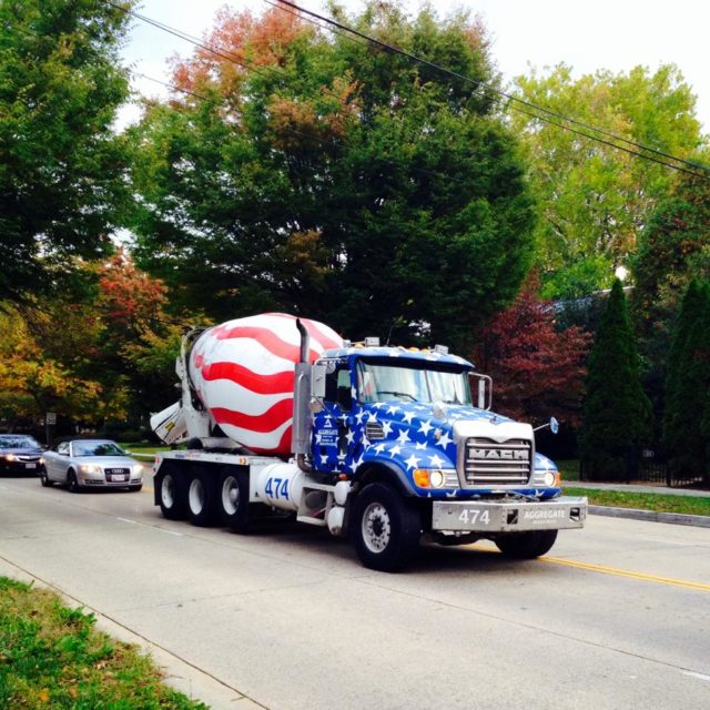 Cement truck.