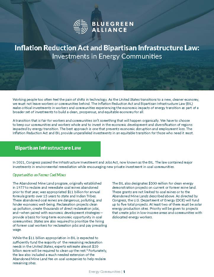 BLUEGREEN ALLIANCE INFLATION REDUCTION ACT visual data 6
